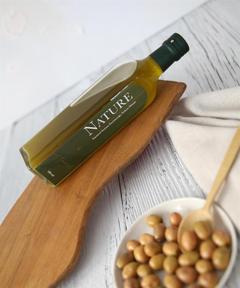 Homeros Erken Hasat Ekstra Sızma Zeytinyağ - Filtresiz Soğuk Sıkım 500 ML Şişe